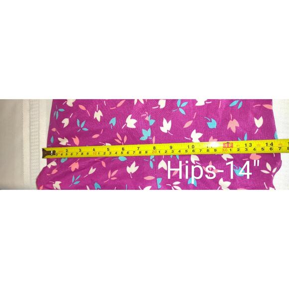 Vintage Maxine Of Hollywood Swimsuit Womens 12 Purple Pinup Floral One Piece 12 - Picture 15 of 16